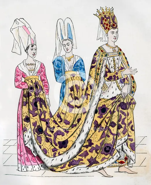 Isabeau of Bavaria, Queen Consort of Charles VI of France, 1385 (1882-1884). Artist: Unknown