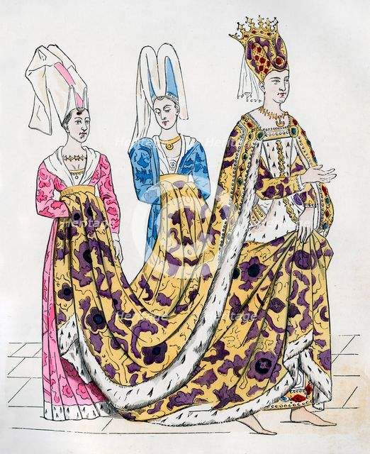 Isabeau of Bavaria, Queen Consort of Charles VI of France, 1385 (1882-1884). Artist: Unknown