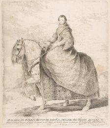 Isabel of Bourbon, Queen of Spain and wife of Philip IV (D. Isabel de Borbon, Reyna de Esp..., 1778. Creator: Francisco Goya