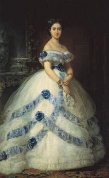 Isabel Álvarez Montes, II Marchioness of Valderas and II Duchess of Castro Enríquez, 1868. Creator: Federico de Madrazo y Kuntz