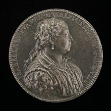Isabella Capua, Princess of Malfretto, Wife 1529 of Ferrante Gonzaga, died 1559 [obverse]. Creator: Jacopo da Trezzo