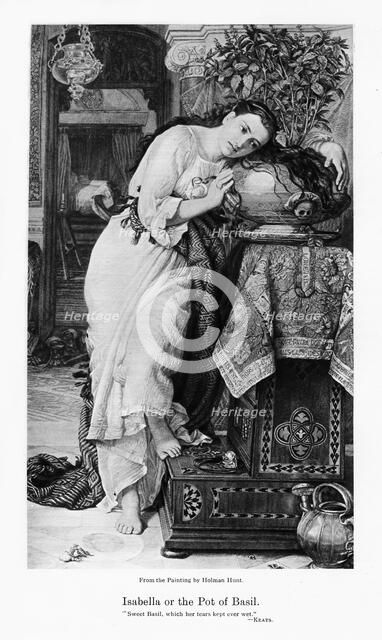 'Isabella and the Pot of Basil', c1867. Artist: William Holman Hunt