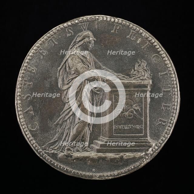 Isabella at a Burning Altar [reverse]. Creator: Jacopo da Trezzo.