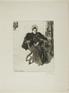 Isabella Gardener, 1894. Creator: Anders Leonard Zorn