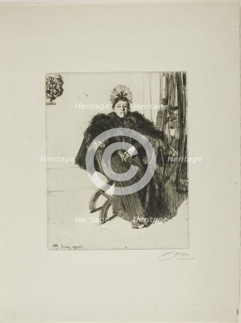 Isabella Gardener, 1894. Creator: Anders Leonard Zorn.