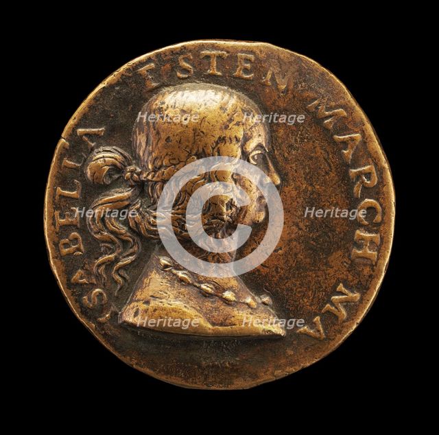 Isabella d'Este, 1474-1539, Wife of Francesco II Gonzaga of Mantua 1490 [obverse], 1507. Creator: Gian Cristoforo Romano.