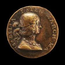 Isabella d'Este, 1474-1539, Wife of Francesco II Gonzaga of Mantua 1490 [obverse], 1507. Creator: Gian Cristoforo Romano