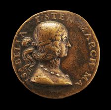 Isabella d'Este, 1474-1539, Wife of Francesco II Gonzaga of Mantua 1490 [obverse], 1507. Creator: Gian Cristoforo Romano