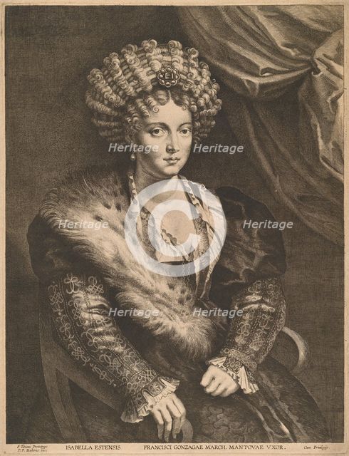 Isabella d'Este. Creator: Lucas Vorsterman.