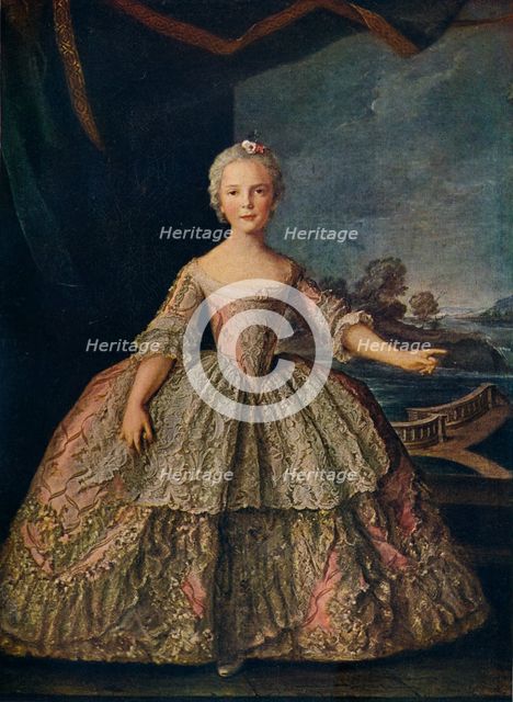 'Isabella de Bourbon, Infanta of Parma', 1747 (c1927). Artist: Jean-Marc Nattier.