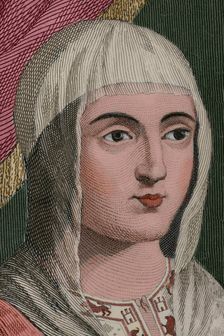 Isabella I, (1451-1504), Queen of Castile (1474-1504), 19th century. Creator: Antonio Roca Sallent