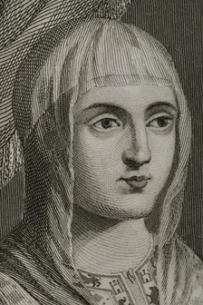 Isabella I, (1451-1504), Queen of Castile, (1474-1504), Queen consort of Aragon..., 1853. Creator: Antonio Roca Sallent