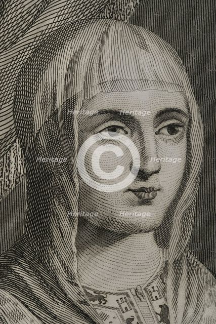 Isabella I, (1451-1504), Queen of Castile, (1474-1504), Queen consort of Aragon..., 1853.  Creator: Antonio Roca Sallent.