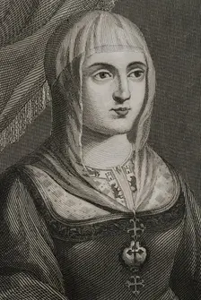 Isabella I, (1451-1504), Queen of Castile, (1474-1504), Queen consort of Aragon..., 1853. Creator: Antonio Roca Sallent