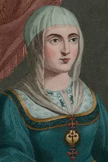 Isabella I, (1451-1504), Queen of Castile (1474-1504), Queen consort of Aragon, 19th-century. Creator: Antonio Roca Sallent