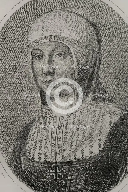 Isabella I, (1451-1504), Queen of Castile, Queen consort of Aragon, c1870s.  Creator: Unknown.