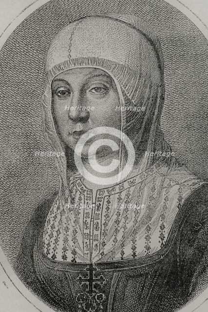 Isabella I, (1451-1504), Queen of Castile, Queen consort of Aragon, c1870s.  Creator: Unknown.