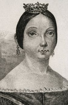 Isabella II (1830-1904), Queen of Spain (1833-1868), 1842. Creator: Jose Gomez