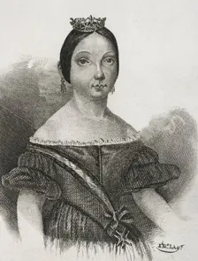 Isabella II (1830-1904), Queen of Spain (1833-1868), 1842. Creator: Jose Gomez