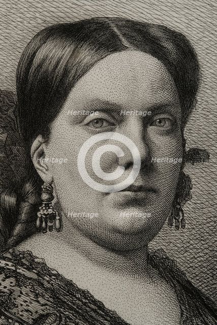 Isabella II (1830-1904), Queen of Spain from 1833 to 1868, (1882). Creator: Unknown.