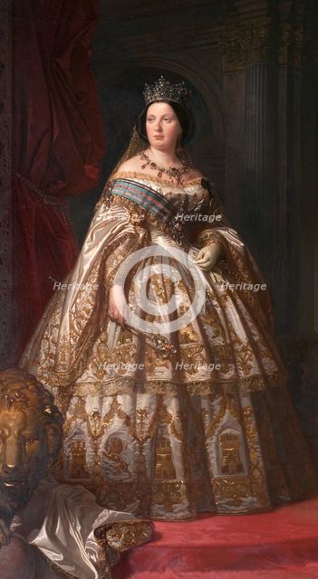Isabella II (1830-1904), reg. Queen of Spain, married to King Francis of Spain, c19th century. Creator: Anon.
