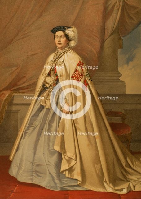 Isabella II of Spain, 1865.  Creator: Unknown.