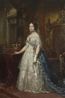 Isabella II of Spain, c1844. Creator: Isidoro Santos Lozano Sirgo