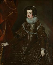Isabella of Bourbon, Wife of Philip IV of Spain, c. 1632. Creator: Workshop of Diego Velázquez
