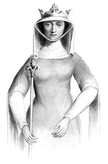 Isabella of France, Queen Consort of Edward II of England.Artist: Henry Colburn