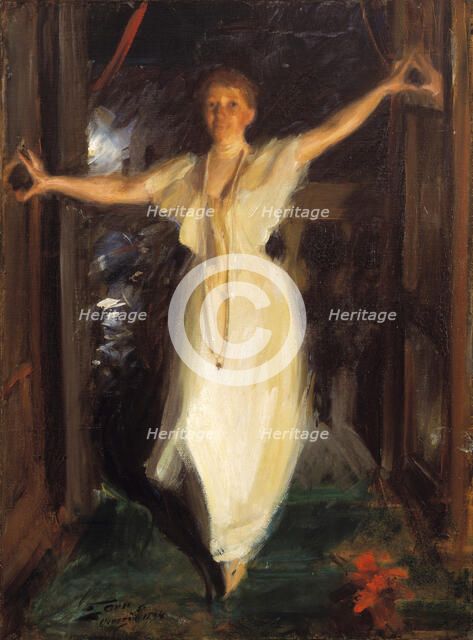 Isabella Stewart Gardner in Venice, 1894. Artist: Zorn, Anders Leonard (1860-1920)