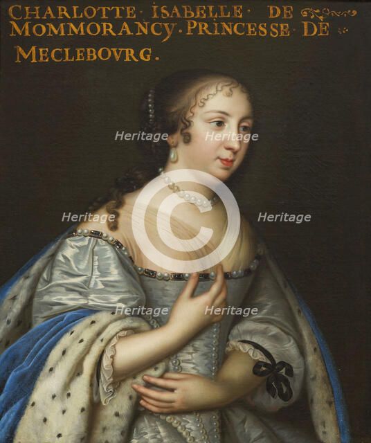 Isabelle Angélique de Montmorency (1627-1695), Duchess of Mecklenburg-Schwerin, ca 1665. Creator: Anonymous.