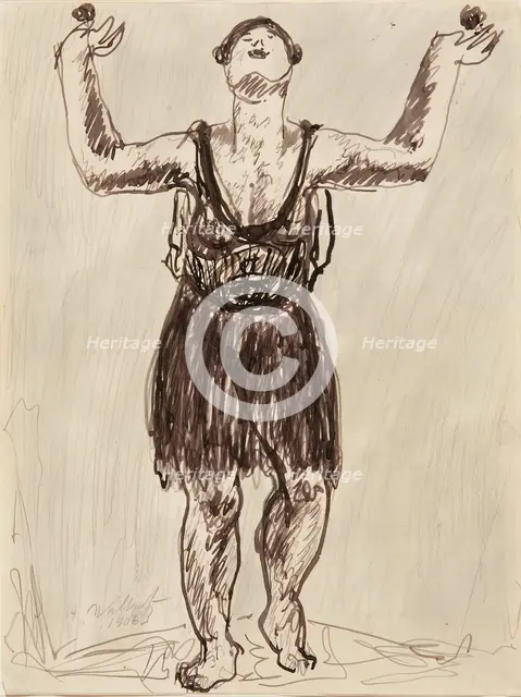 Isadora, 1906. Creator: Abraham Walkowitz.