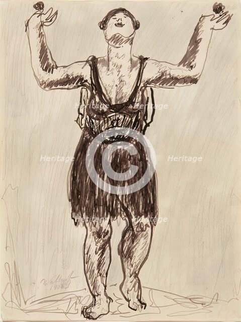Isadora, 1906. Creator: Abraham Walkowitz.