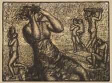 Isadora Duncan. Creator: Marcel-Lenoir, (Jules Oury) (1872-1931)