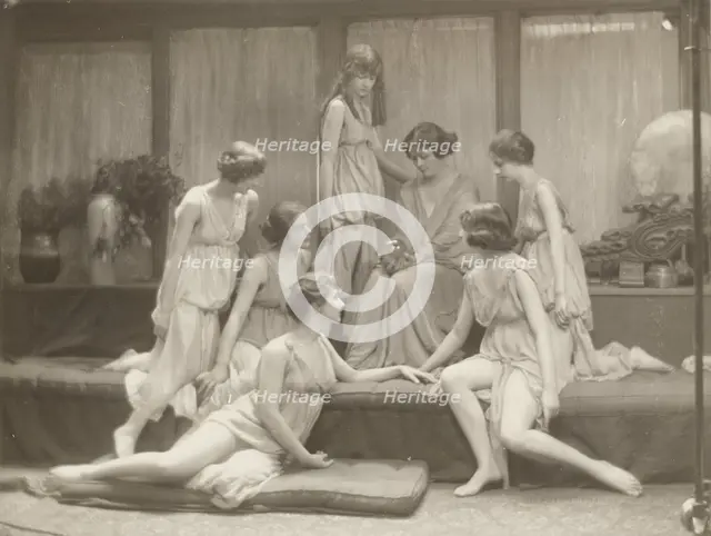 Isadora Duncan and Group, about 1917. Creator: Arnold Genthe.