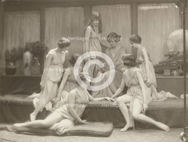 Isadora Duncan and Group, about 1917. Creator: Arnold Genthe.