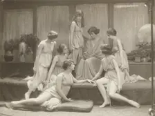 Isadora Duncan and Group, about 1917. Creator: Arnold Genthe