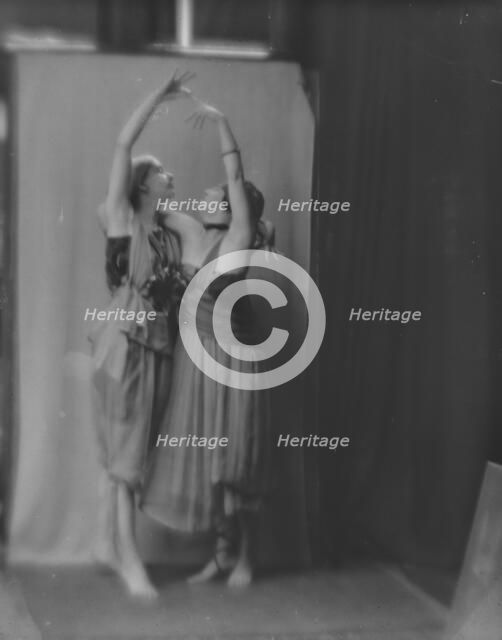 Isadora Duncan dancers, between 1915 and 1923. Creator: Arnold Genthe.