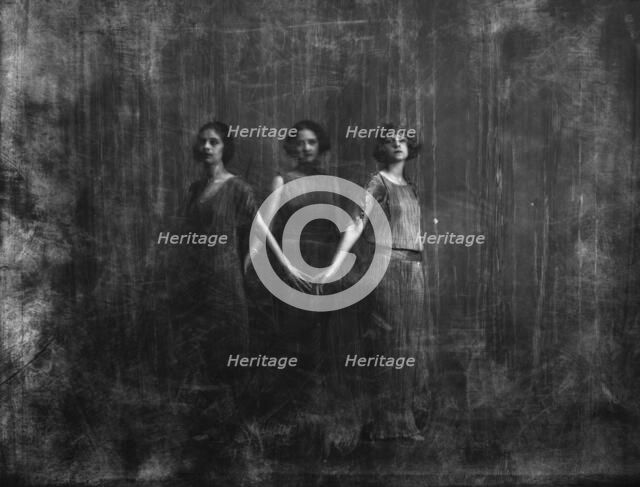 Isadora Duncan dancers, between 1915 and 1923. Creator: Arnold Genthe.