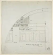 Isaiah Temple, Chicago, Illinois, Organ Screen Detail, 1898/99. Creator: Dankmar Adler