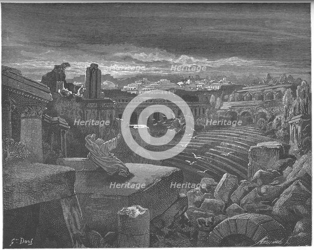 Isaiah's Vision of the Destruction of Babylon, 1897. Artist: Doré, Gustave (1832-1883)