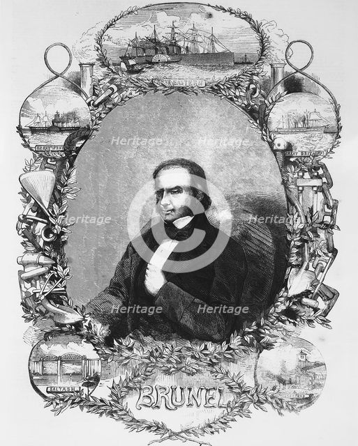 Isambard Kingdom Brunel, civil engineer, c1850s. Creator: Unknown.