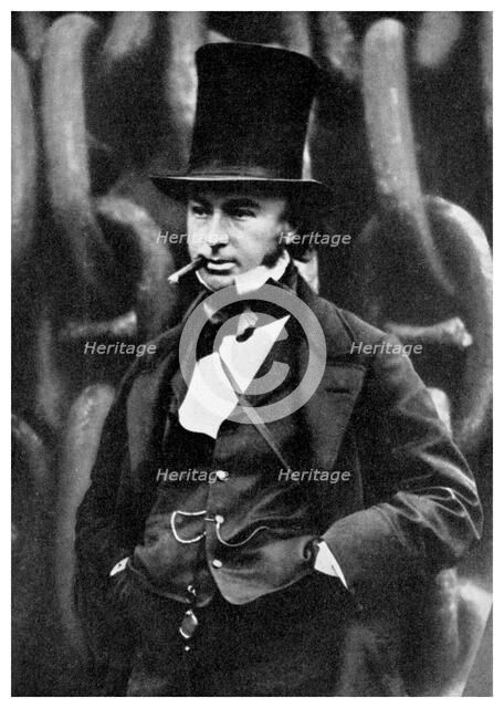 Isambard Kingdom Brunel, British engineer, 1857 (1956).Artist: Robert Howlett