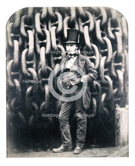 Isambard Kingdom Brunel, British engineer, 1857. Artist: Robert Howlett