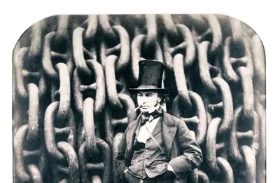 Isambard Kingdom Brunel, British engineer, 1857. Creator: Robert Howlett.