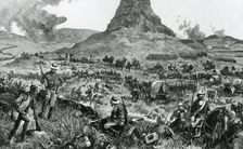 Isandlwana during the Zulu War. Creator: Melton Prior