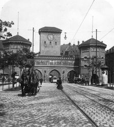 Isartor (Isar Gate), Munich, Germany, c1900s.Artist: Wurthle & Sons