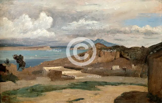 'Ischia, seen from Mount Epomeo', 1828.  Artist: Jean-Baptiste-Camille Corot    