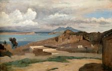 Ischia, seen from Mount Epomeo 1828. Artist: Jean-Baptiste-Camille Corot