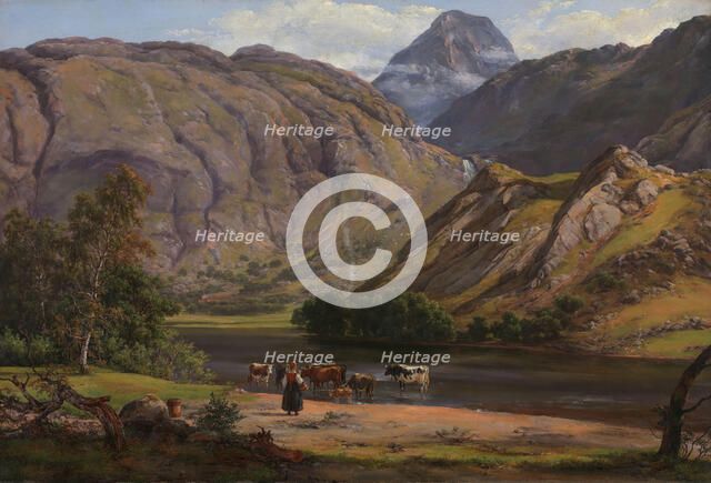 Isdalen at Svartediket near Bergen, 1842. Creator: Johan Christian Dahl.